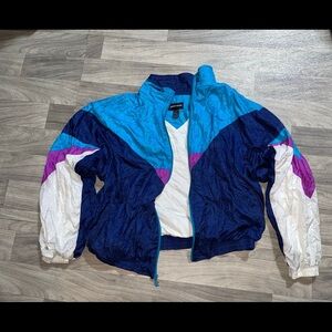 Pierre Cardin Teal Windbreaker Jacket